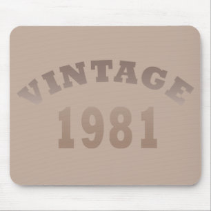Mousepad Nascido em 1981 presente de aniversário moderno vi