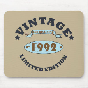Mousepad nascido em 1992 vintage aniversário