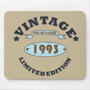 Mousepad nascido em 1993 vintage aniversário