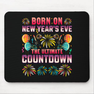 Mousepad Nascido na Véspera de Ano Novo. Contagem Regressiv