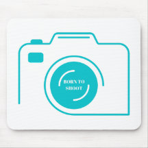 Nascido para Fotografar - Mouse Mat Branco de Fotó