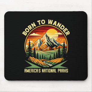 Mousepad Nascido para Vagar Parques Nacionais da América Ac