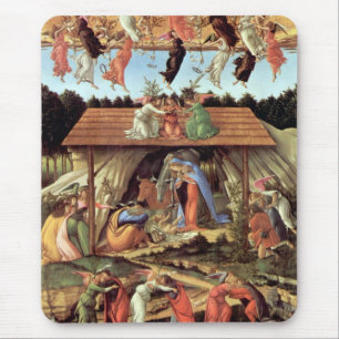 Mousepad Nascimento de Cristo por Botticelli, Natal