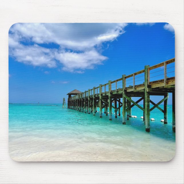 Mousepad Nassau Bahamas Wooden Pier (Frente)