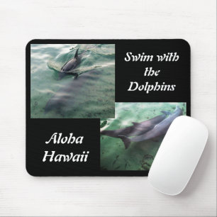 Mousepad Natação com golfinhos no Havaí