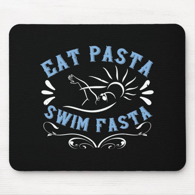 Mousepad Natação - Come Massas Natações (Frente)
