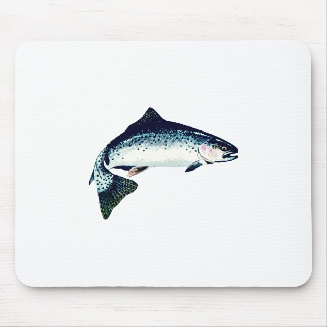 Mousepad Natação da truta prateada (Frente)