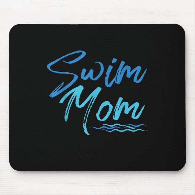 Mousepad Natação Mãe Nadando Engraçado Presente Bonito (Frente)
