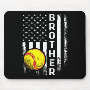 Mousepad Natais vintages De Bandeira Da América Do Irmão So