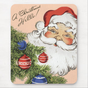 Mousepad Natais vintages Olá! Papai Noel