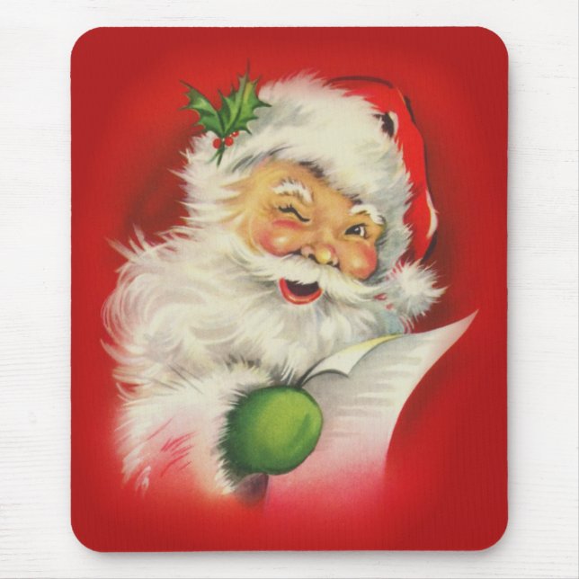 Mousepad Natais vintages Santa Claus (Frente)