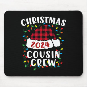Mousepad Natal 2024 Cousin Crew Xmas Lights Santa Hat P
