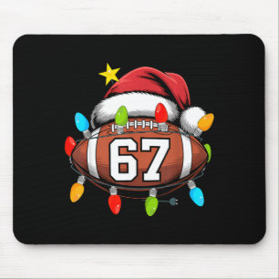 Mousepad Natal 67 Meme Futebol Chapéu de Papai Noel Xmas En