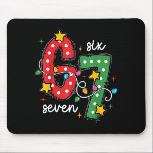 Mousepad Natal 6 7 Seis Sete Dito Engraçado Meme Piada Xma