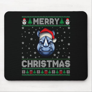 Mousepad Natal Alegre das Mulheres 2025 Chapéu de Papai Noe