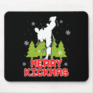 Mousepad Natal Alegre Kickmas Árvore de Natal Engraçada Chu