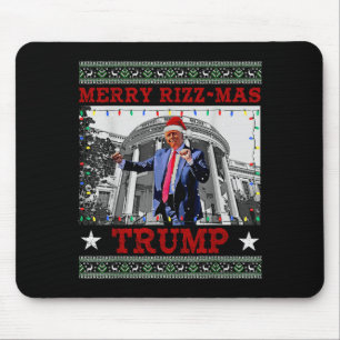 Mousepad Natal Alegre Trump Divertido Humorístico Dança Tru
