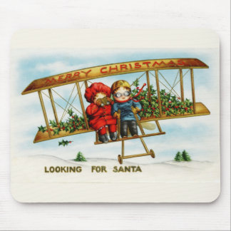 Mousepad Natal Antigo Crianças Procurando pelo Papai Noel