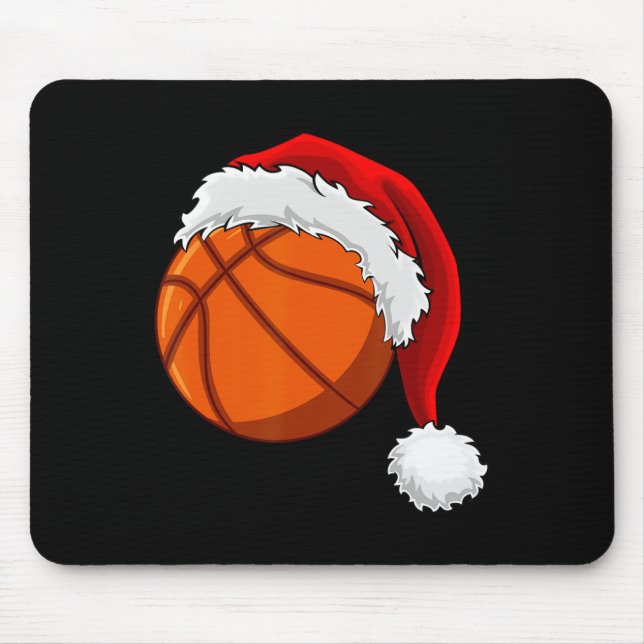 Mousepad Natal Ball Santa Hat Homens Esporte (Frente)