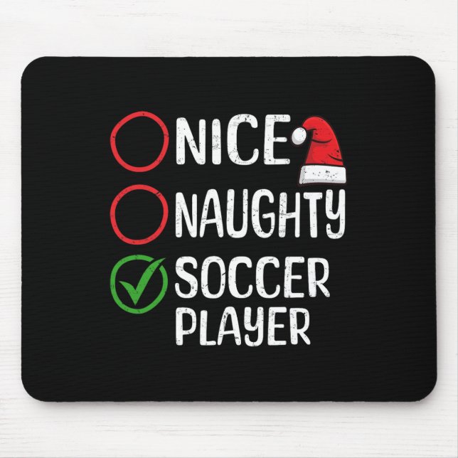 Mousepad Natal bom jogador de futebol malvado Lis (Frente)
