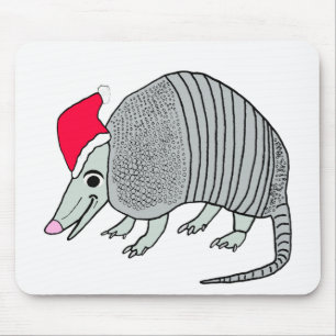 Mousepad Natal bonito do tatu do papai noel