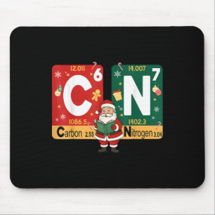Mousepad Natal Carbono Nitrogênio 67 Engraçado Ciência Papa