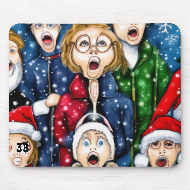 Mousepad Natal Caroling (Frente)