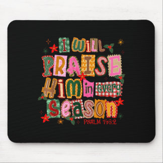 Mousepad Natal Cristão Eu O Louvarei Em Todo Mar