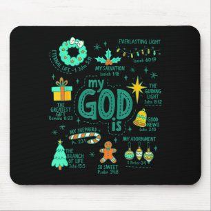 Mousepad Natal cristão Meu Deus é Jesus É a Razão
