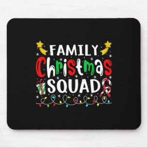 Mousepad Natal da família 2023 Santa Hat Tripulação Brincad