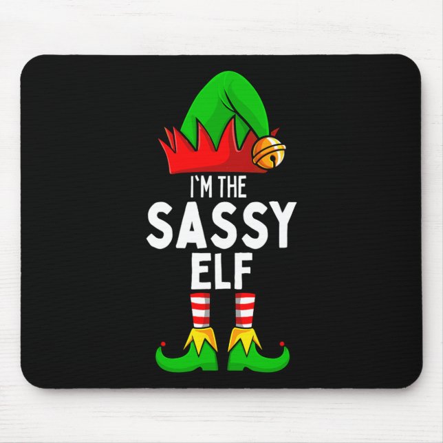 Mousepad Natal da família Sy Elf Matching (Frente)