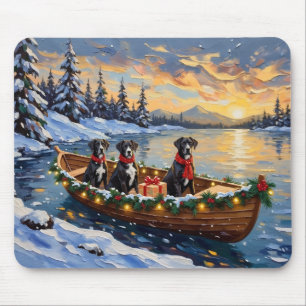 Mousepad Natal de Barco do Great Dane