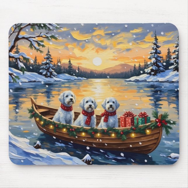 Mousepad Natal de Barco Maltês (Frente)