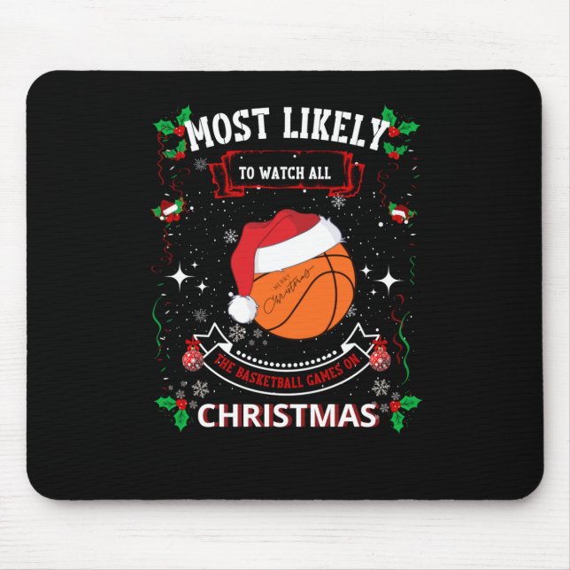 Mousepad Natal de basquetebol (Frente)