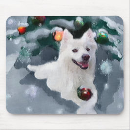 Mousepad Natal de Cão Eskimo Americano