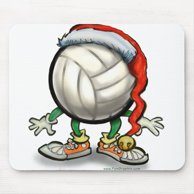 Mousepad Natal de voleibol (Frente)