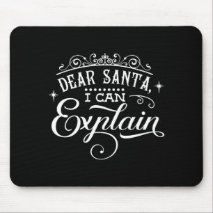 Mousepad Natal Divertido Querido Papai Noel Posso Explicar
