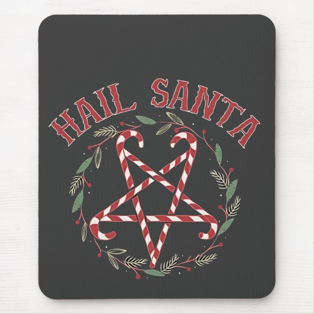 Mousepad Natal do Diabo Krampus Natal do Demônio Doces  (Frente)