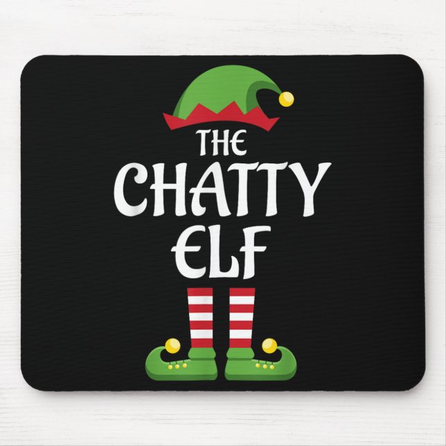 Mousepad Natal do Grupo de Combinação da Família Chatty Elf (Frente)