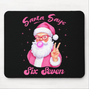 Mousepad Natal do Papai Noel Feminino Diz Seis Sete Natal 6