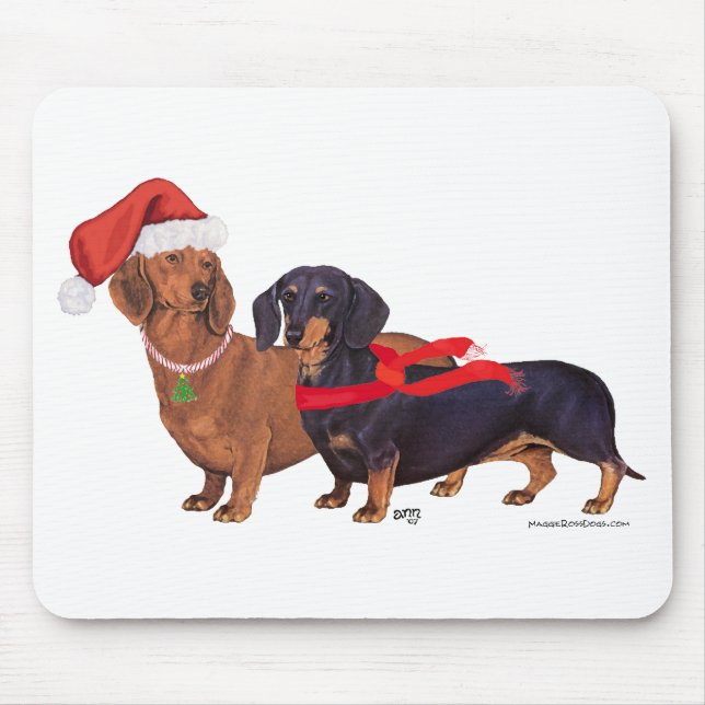 Mousepad Natal dos Dachshunds (Frente)
