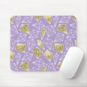 Mousepad Natal dos Dourados Diamantes da Lavanda