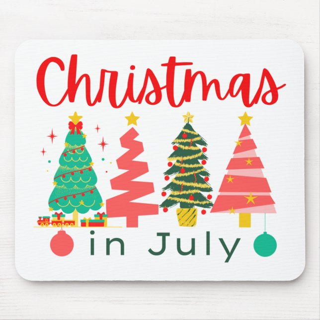 Mousepad natal em julho (Frente)