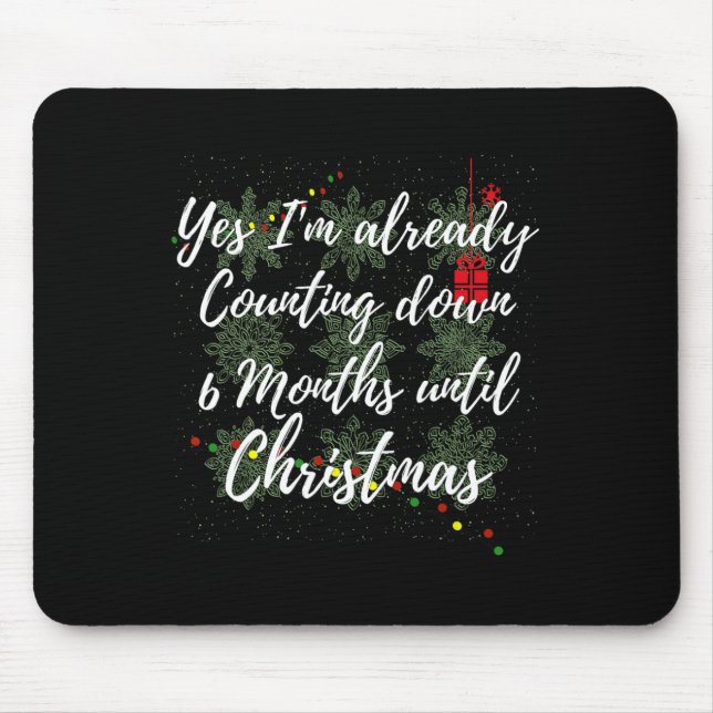 Mousepad Natal Em Julho Contagem Regressiva De Natal (Frente)