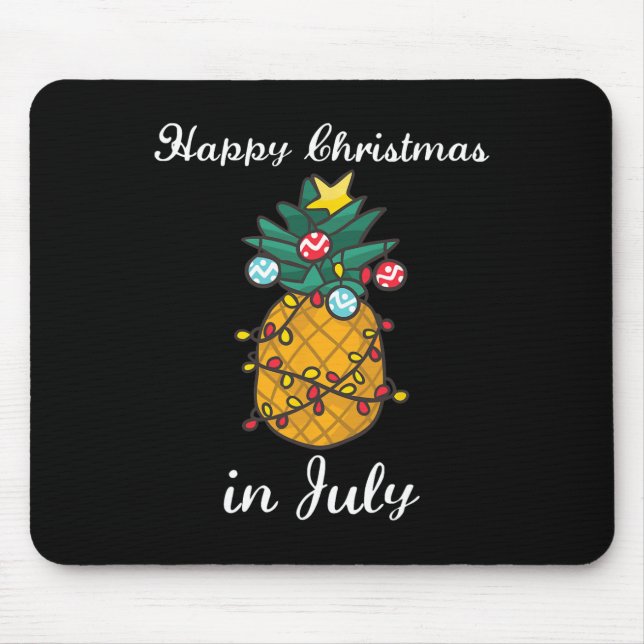 Mousepad Natal Em Julho Feliz Natal Em Julho  (Frente)