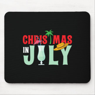 Mousepad Natal Em Julho Feliz Natal Verão Engraçado San