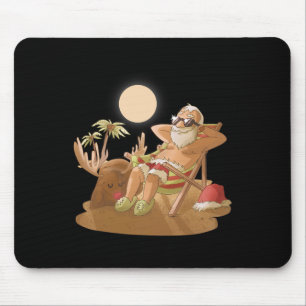Mousepad Natal Em Julho Papai Noel Havaiano X-mas Tropi