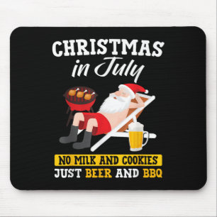 Mousepad Natal Em Julho - Sem Leite E Biscoitos Apenas Cerv