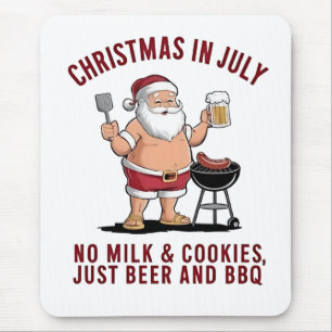 Mousepad Natal em julho: Sem Leite, Sem Cookies, Apenas Cer
