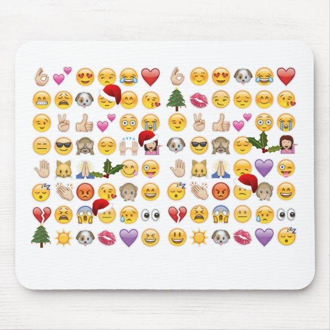 Mousepad natal emojis (Frente)